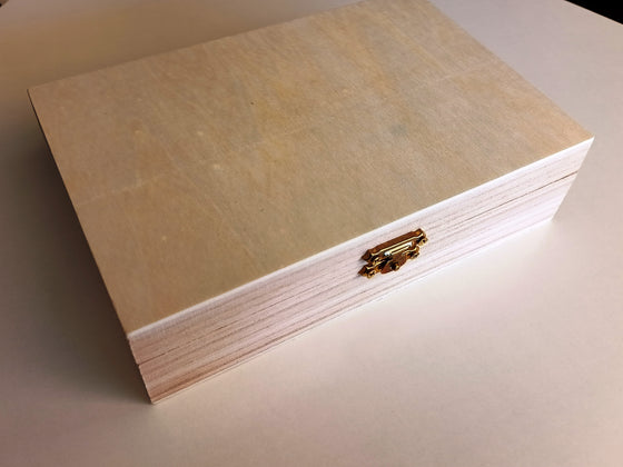 Κουτί αποθήκευσης ξύλινο 19x12.5x5cm