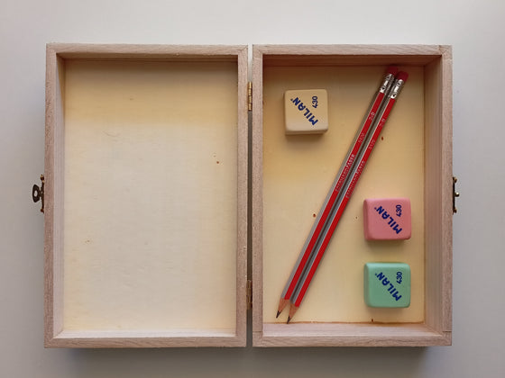 Κουτί αποθήκευσης ξύλινο 19x12.5x5cm