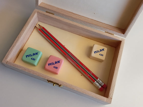 Κουτί αποθήκευσης ξύλινο 19x12.5x5cm