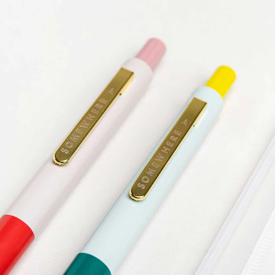 Στυλό Color Block Ballpoint Σετ 2 τεμάχια  - Somewhere