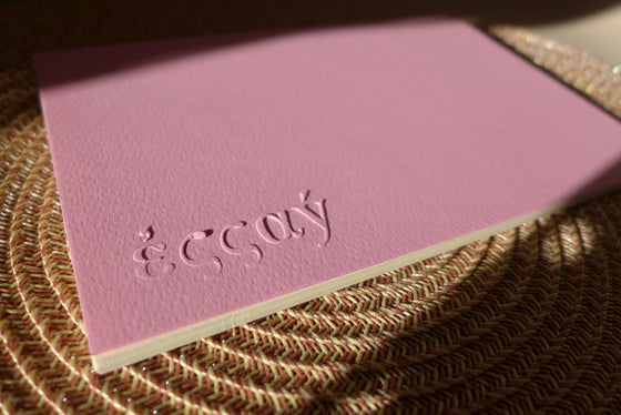 Σημειωματάριο καρφίτσα Rosa με 64 Chamois cream σελίδες χωρίς γραμμές 14x20 εκ.  (1+1 Δώρο)