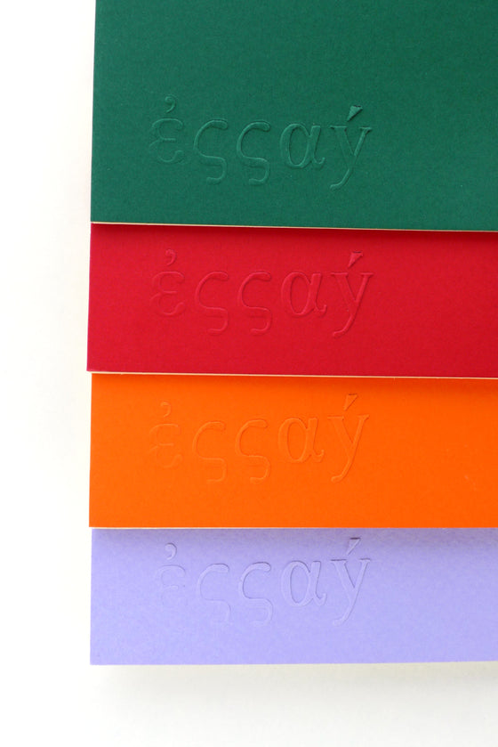"Paper Set" 4 σημειωματάρια/κουμπί με 40/1 Chamois cream σελίδες χωρίς γραμμές