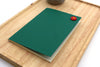Σημειωματάριο/κουμπί Πράσινο με 40 Chamois cream σελίδες χωρίς γραμμές 10.5x15 εκ.