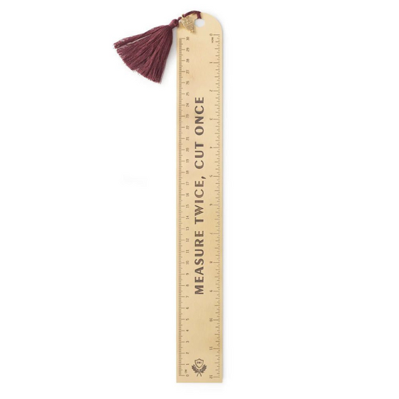 Χρυσός Χάρακας "Measure twice cut once" - Designworks Ιnk