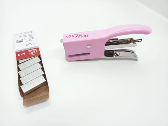 Συρραπτικό Maestri Mini Plier No.10 - Ροζ παστέλ