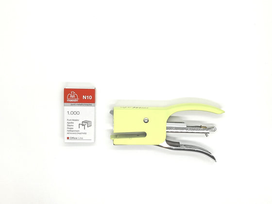 Συρραπτικό Maestri Mini Plier No.10 - Κίτρινο παστέλ