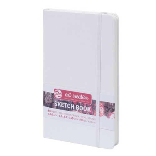 Σημειωματάριο σκίτσου Sketchbook Art Creation Λευκό 13×21εκ. 140gr