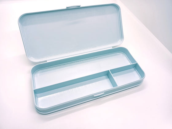 Κασετίνα-θήκη πλαστική Γαλάζιο παστέλ